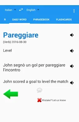 Translate Italian with Talking android App screenshot 3